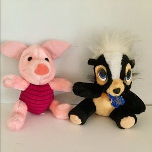 Disney Collectibles Vintage Plush Piglet and Flower